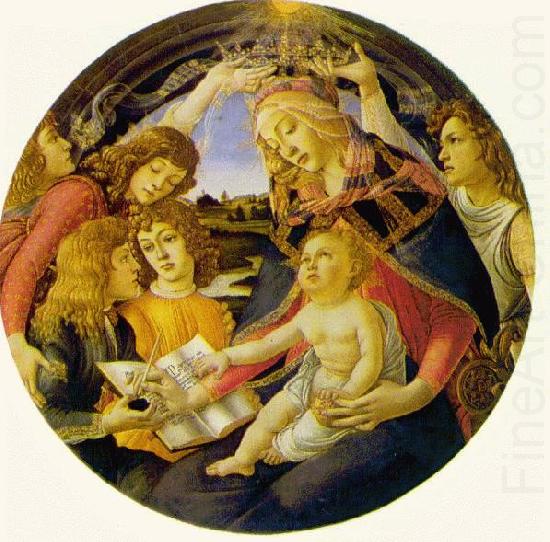 BOTTICELLI, Sandro Madonna of the Magnificat  fg china oil painting image